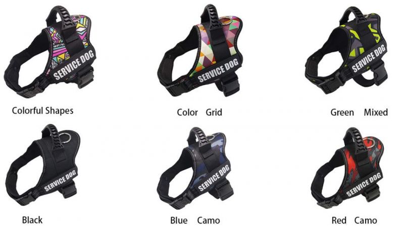 Spupps 2021 Colorful Shapes Color Best Harness for Dogs Pulling -Small Medium Large Breed Dog