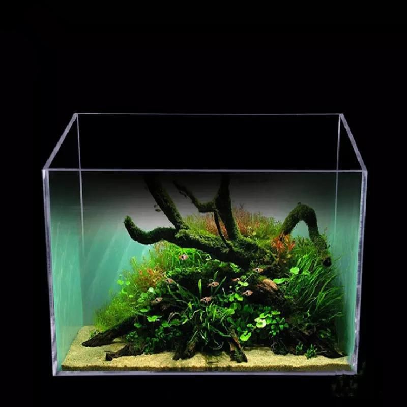 Wholesale Exquisite Fish Tank Office Living Room Glass Small Fish Tank Mini Aquarium Table Fish Tank