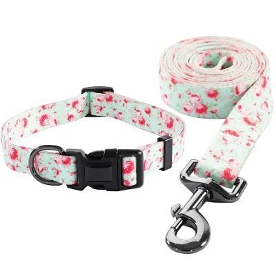 Customized Wholesale Pet Product Polyester Durable Personalized Training Dog Leash Collar