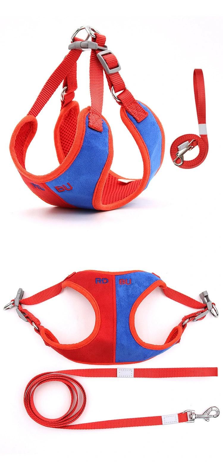 Custom Design Pet Dog Cat Puppy Safe Comfortable Luxury Neoprene No Pull Dog Collar Leash