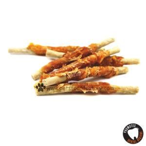No Additive Natural Chicken Wrapped Grain Sticks Treats for Dog
