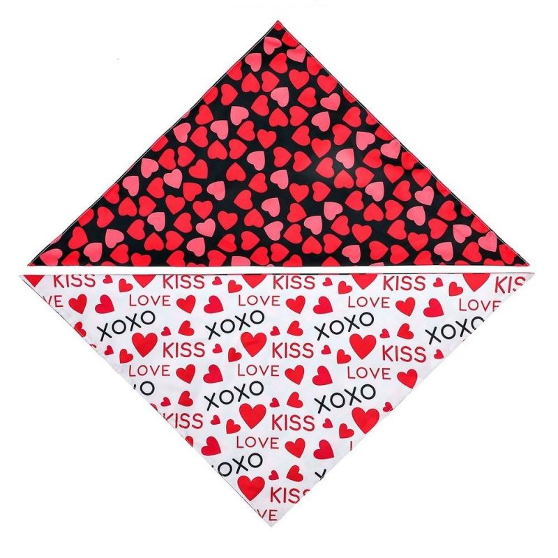 Wholesale Pet Washable Triangle Plaid Pet Bandanas with Logo Adjustable Custom Dog Scarf Bandana