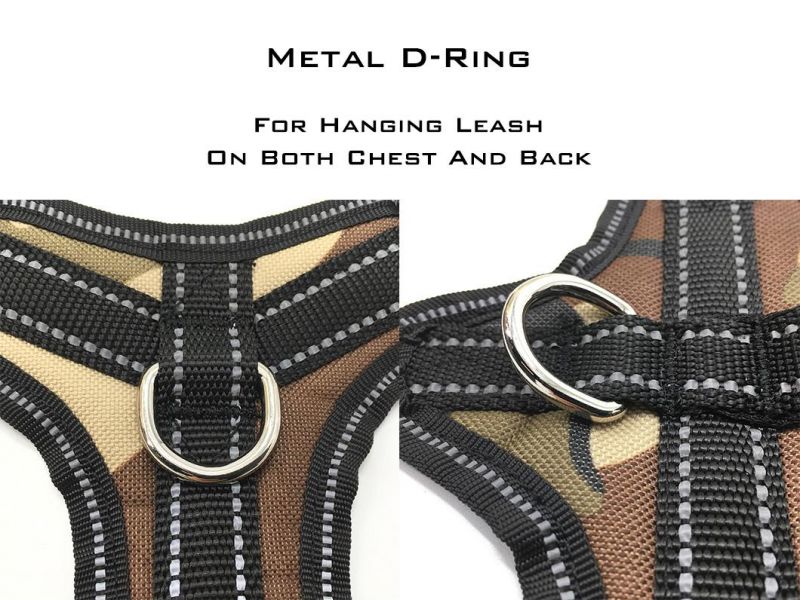 Premium Quality Camouflage Reflective Adjustable Chest Padded Dog Harness Pet Supply