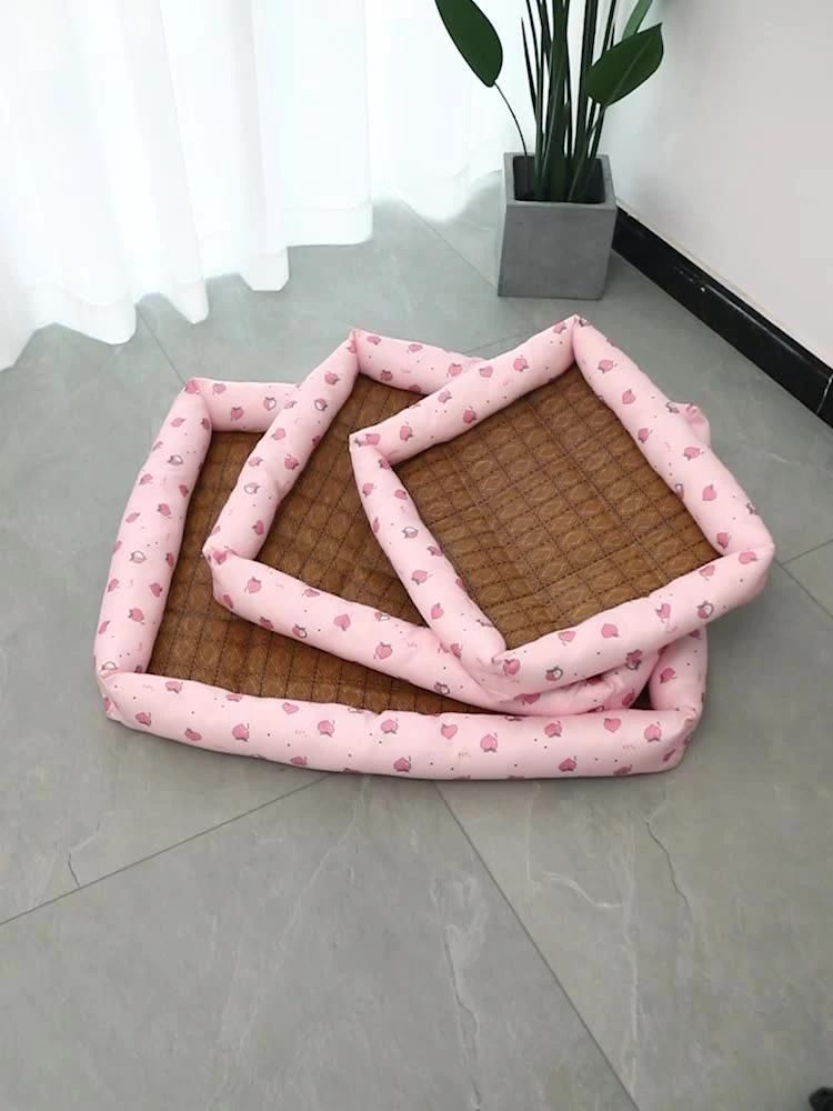 Hot Sell Factory Wholesale Square Cool Pet Bed for Summer Use Breathable Dog Pet Bed