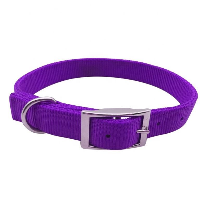 Adjustable Metal Buckle Eco-Friendly Colorful Nylon Pet Dog Collar