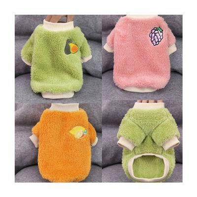 Factory Direct Wholesale Flannel Soild Warm Comfortable Pet Dog Clothes