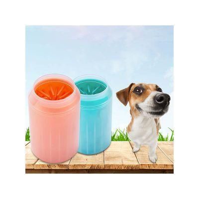 Waterproof Wash Dog Column Shaped Bristles Dog Paw Cleaner Large
