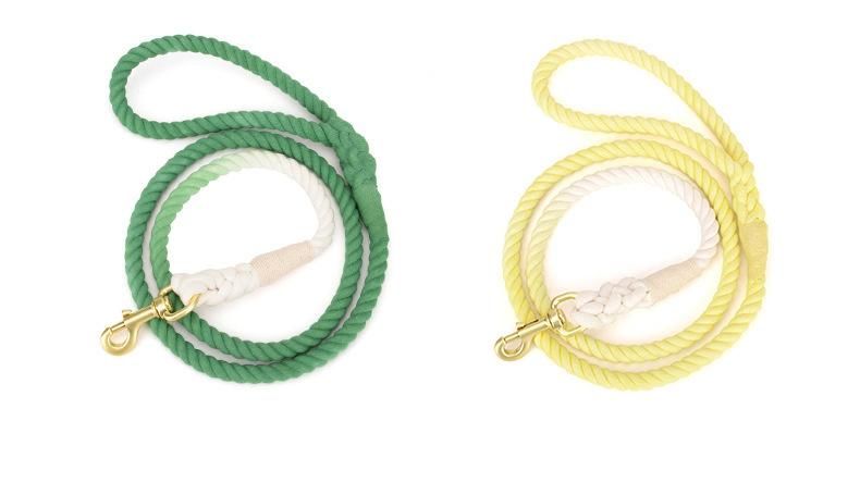 OEM Fashion Comfortable Smooth Texture Multiple Color Durable Cotton Pet Lead Rope