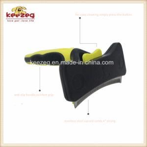 Self Cleaning Deshedding Comb/Pet Groom Tools (KF0067)