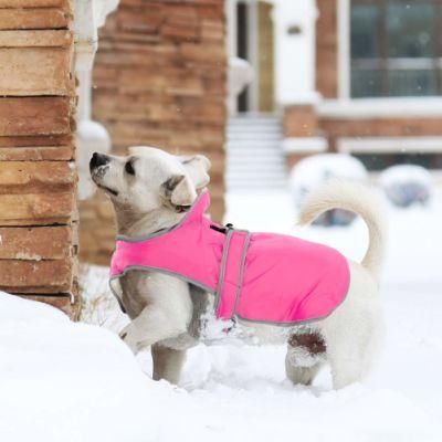 Dog Winter Clothes Dog Vest with Zipper Opening for Leash