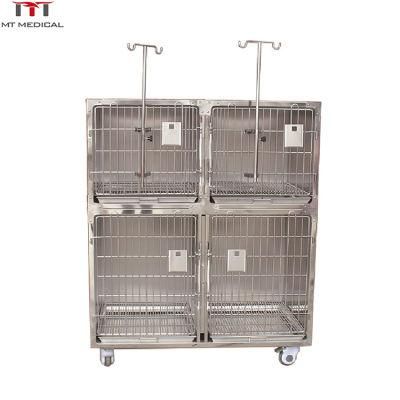 Mt Medical Stainless Steel Large Cages Pet Cheap Pet Dog Cage Dog House Pet Cages Carriers