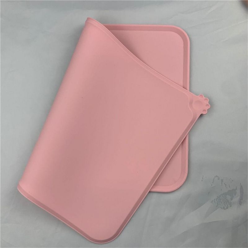 Pet Mat Silicone Pad Drinking Bowl Dog Feeder Mat