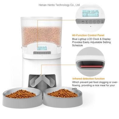 Automatic Two Way Cat Dog Feeder with 7L Large Capacity for Pets Feeder