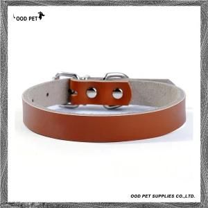 Custom Plain Leather Dog Collars Spc7018-1