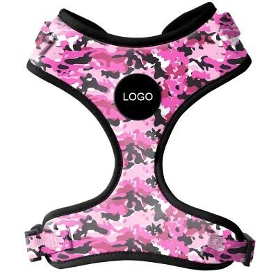 Camouflage Rose Red Pet Harness, Camouflage Series Dog Harness