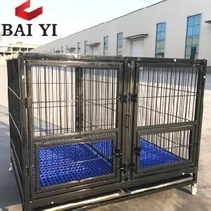 Luxury Steel Bar Dog Kennel Dog House Black
