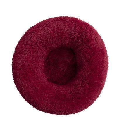 Hot Sale Pet Sofa Bed Mat Soft Keep Warm Pet Bed Mat Solid Color Cat Bed Kennel High Quality Wine Red Pet Bed