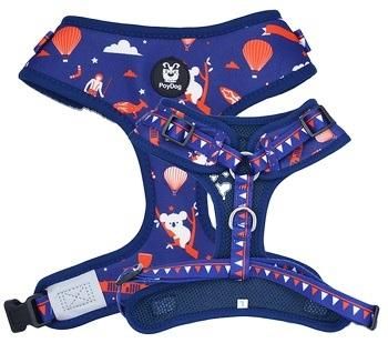 Personalized Custom Patch Pet Accessories Dog Harness Wholesale Nylon No Pull Adjustable Printed Dog Harness