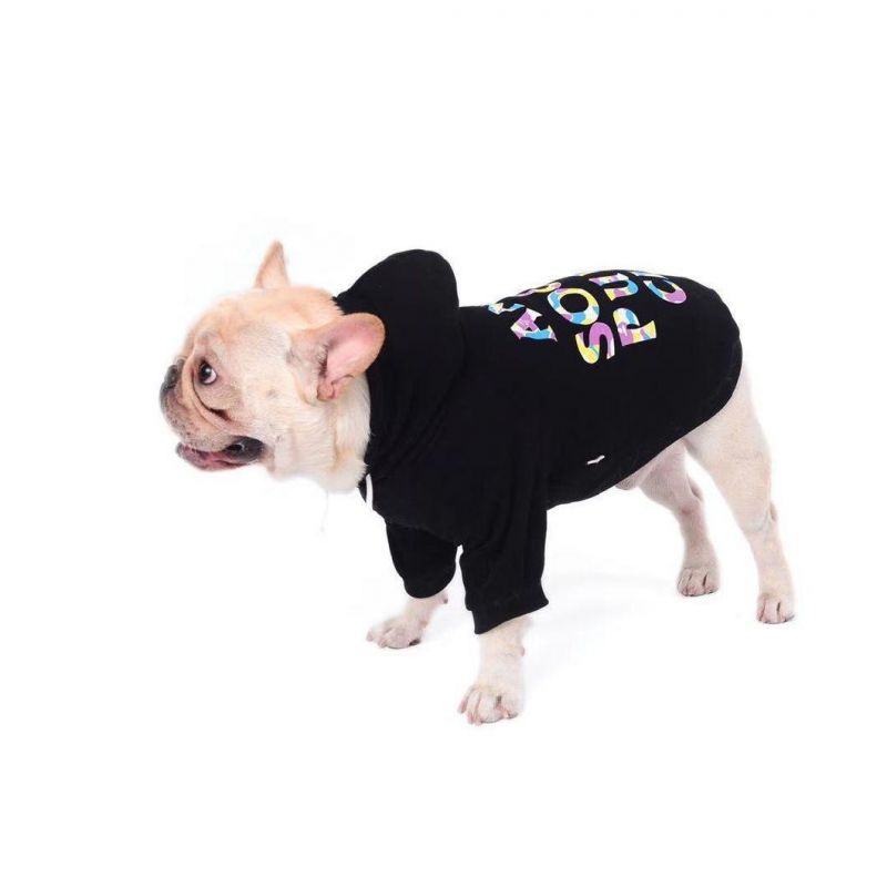 Blank Winter Printed Dog Hoodie Clothes Stocked Wholesale Super Comfortable Colorful Cotton for Dogs