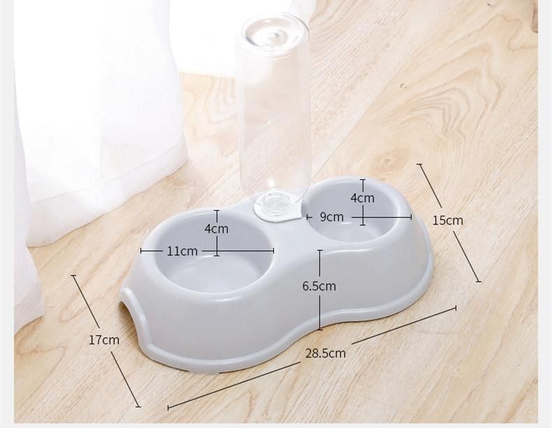 Pet Bowls Dog Food Water Feeder Pet Drinking Dish Feeder Cat Puppy