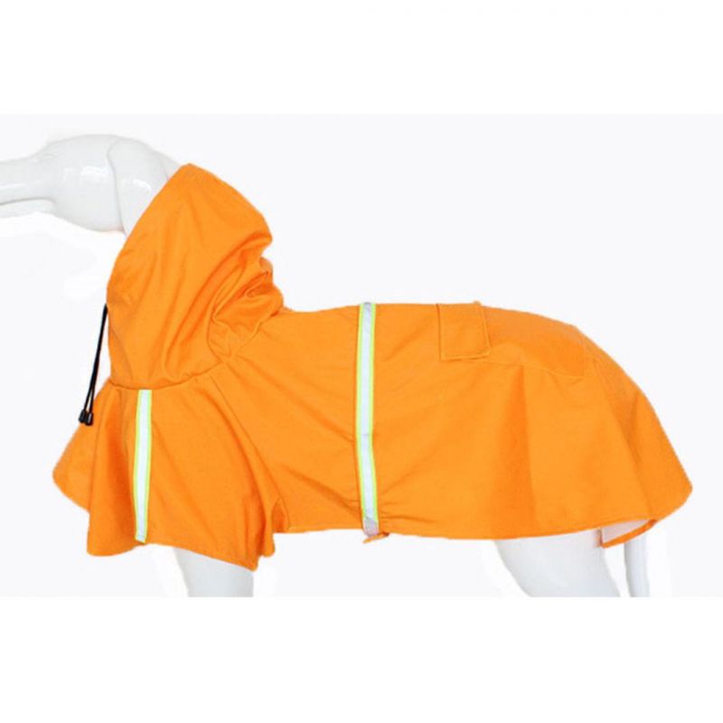 Dog Raincoats for Large Dogs with Reflective Strip Hoodie