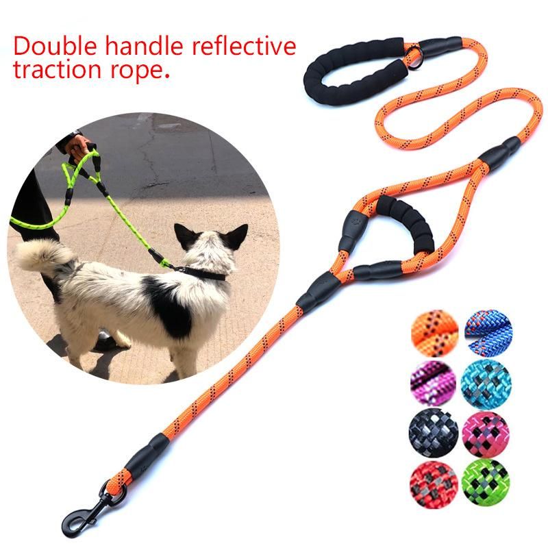 Wholesale Adjustable Slip Luxury Nylon Rope Custom Print Logo Pet Retractable Dog Leash for Dog