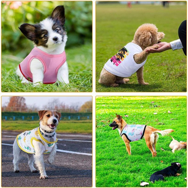 Soft Breathable Printed Pet Clothing for Small Puppy