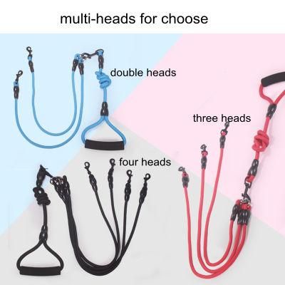 Multihead Nylon Dog Leads Dismountable and Retractable