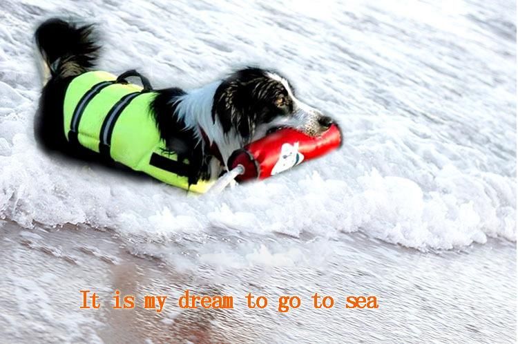 Large Breathable Soft Dog Harness Vest Dog Handle Protective Life Jacket for Swimming