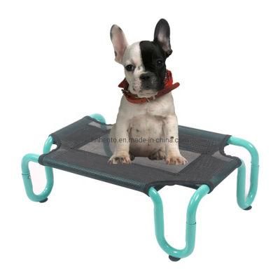 Cooling Elevated Dog Bed Cot Portable Raised Pet Cot Bed with Washable &amp; Breathable Mesh