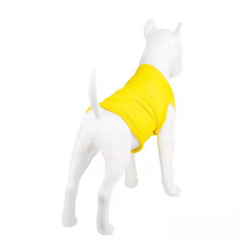 Summer Pet T Shirt Pure Color Dog Shirt Cool Breathable Dog T Shirt