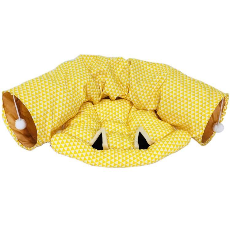 Hot Sale Luxury Warm and Durable Collapsible Cat Tunnel Bed