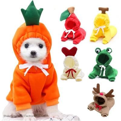 Small Cat Costume Pet Accessories Dog Hoodies Fruit Clothes