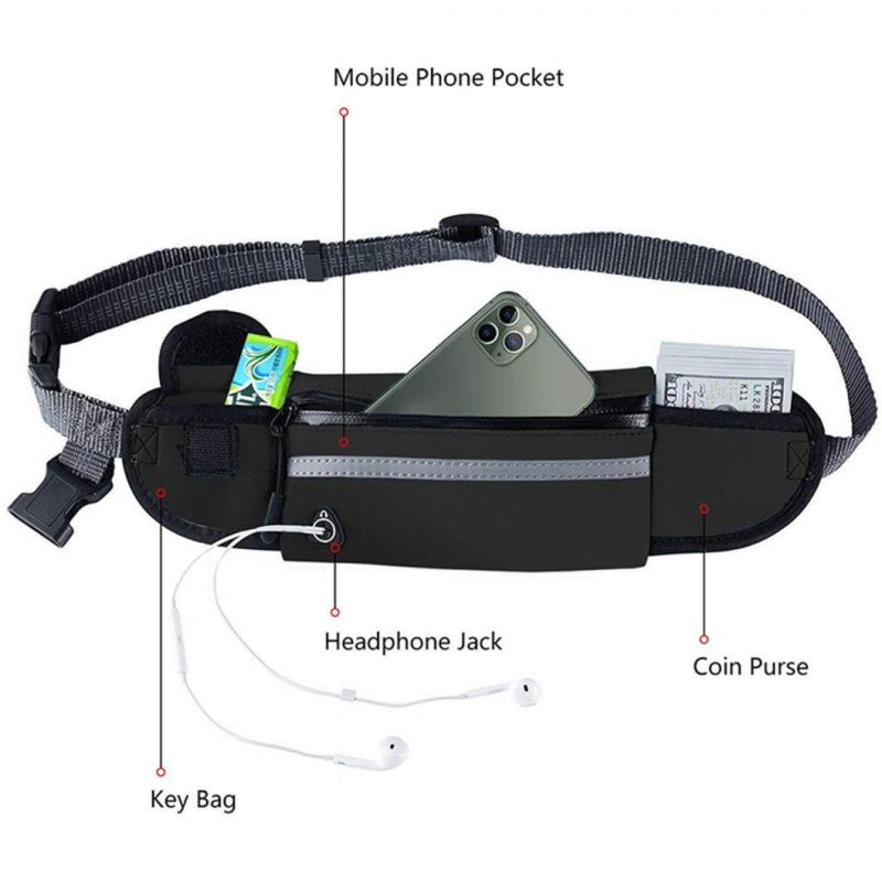 Waist Dog Leash with Storage Bag for Running Walking Pet Leash