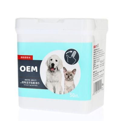 Pet Wipes Cats and Dogs to Remove Earwax Ear Mites and Teeth Cleaning Deodorization Wet Paper Towel Bacteriostasis