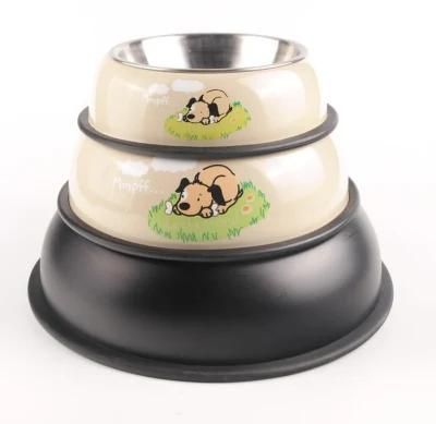 270ml to 800ml Hot Selling Stainless Steel Pet Food Bowl Non-Slip Feeding Detachable Pet Bowl