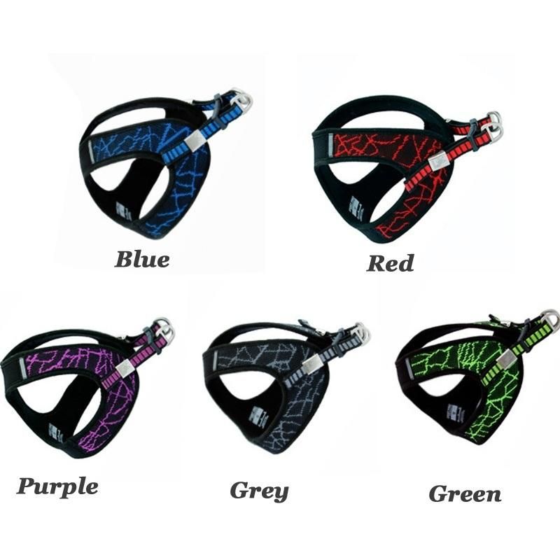 Dog Harness Breathable Mesh No Pull & No Choke Harness Vest for Small Medium Dog Adjustable