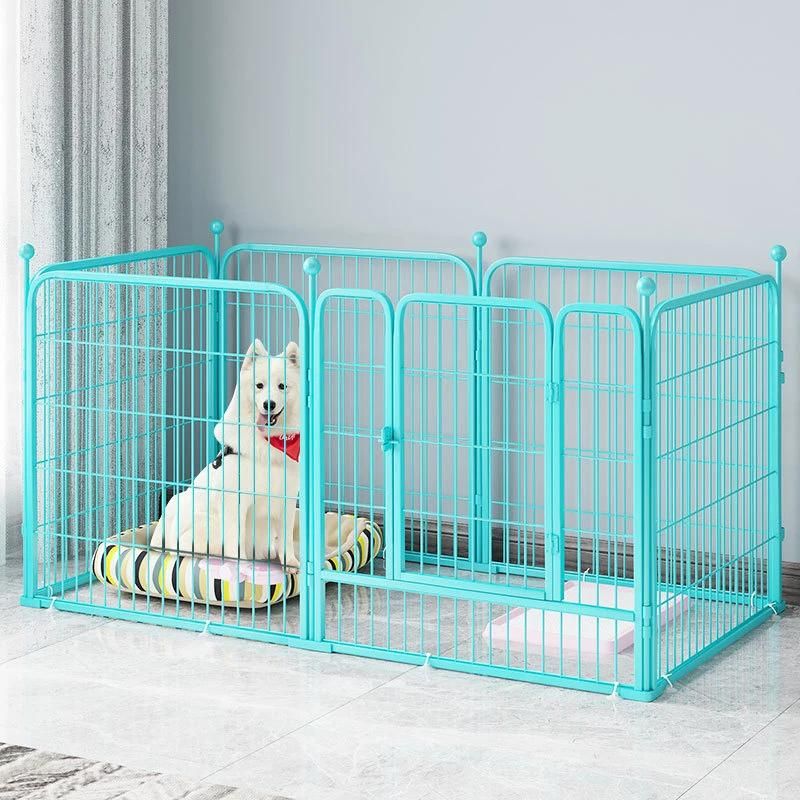 Folding Indoor Outdoor Anti-Rust 6 Panels Dog Exercise Fence Portable Pet Dog Playpen