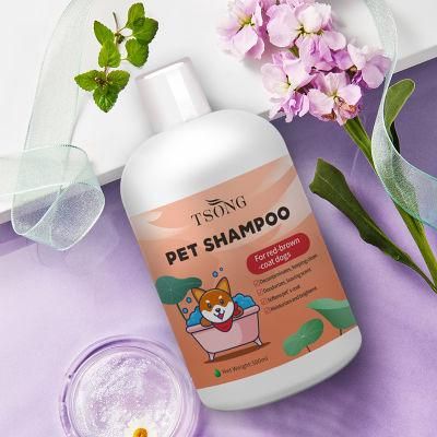 Tsong Contract Manufacturing Pet Hair Cleaning Shampoo for Pet Care 500ml Pet Shampoo for Red-Brown-Haired Dog