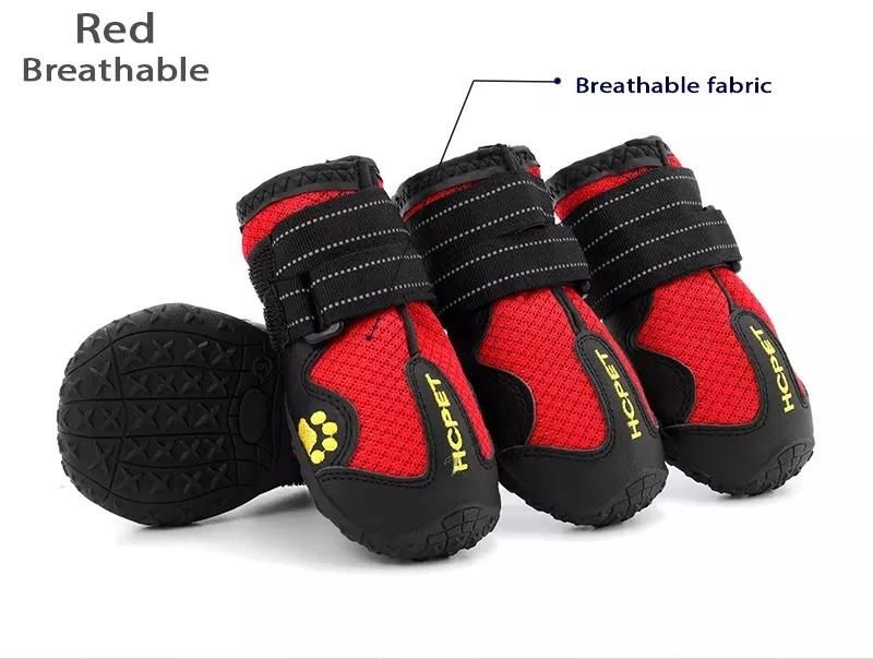 4PCS/Set Pets Waterproof Dog Boots Paw Protectors for Injured Paws Dog Shoes Outdoor