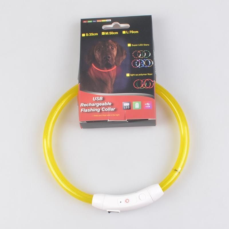 Meeno Waterproof Charging USB Rechargeable LED Flashing Dog Collar/Pet Collar