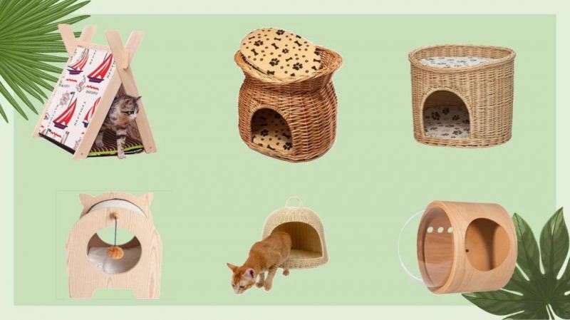 Wooden Freestanding Pet Gate 3 & 4-Panel Folding Dog Fence for Doorways