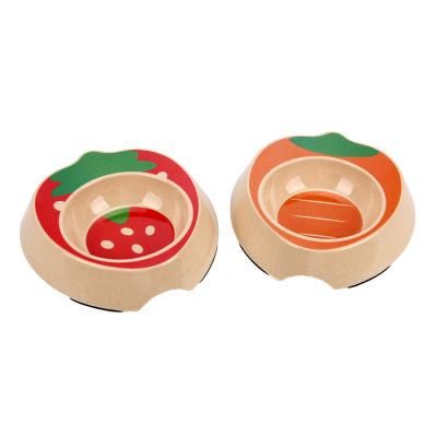 Eco-Friendly Bamboo Fiber Pet Bowl with Decal Printing
