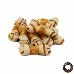 2&quot; Private Label No-Rawhide Knotted Bone Dog Chew Pet Treat with Chicken
