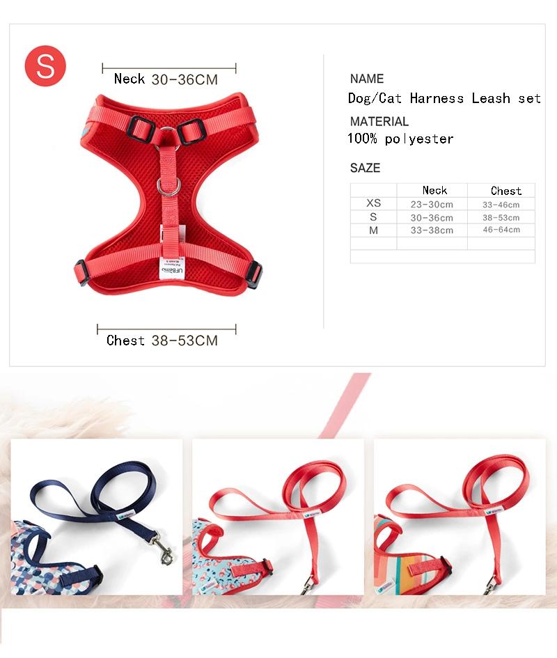 Ufbemo Dog Harness Leash Set Dog Product Puppies 100% Polyester Outdoor