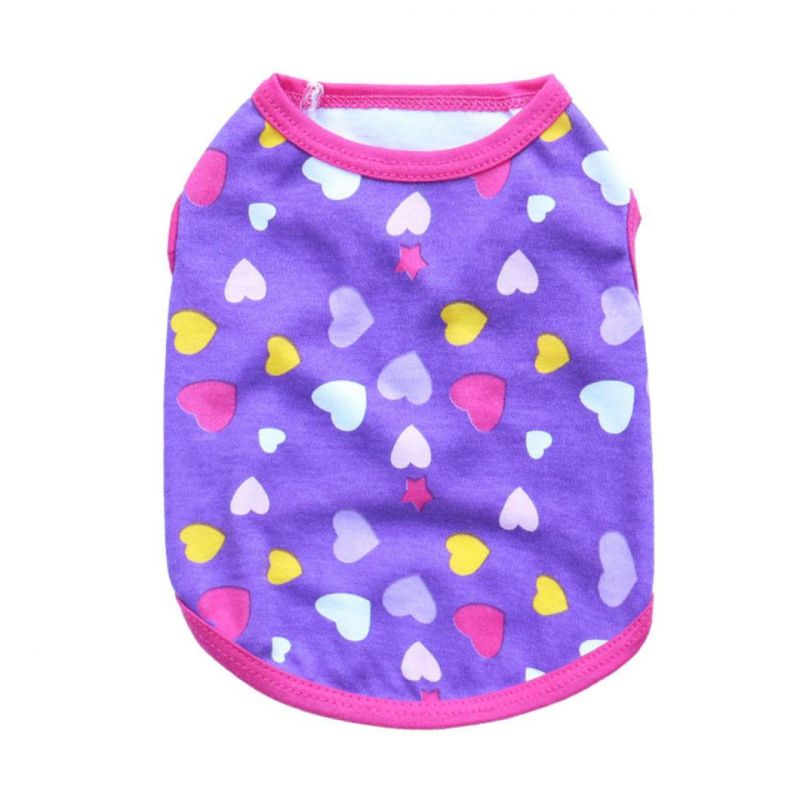 Colorful Love Heart Pattern Pet Shirt Dog Shirt