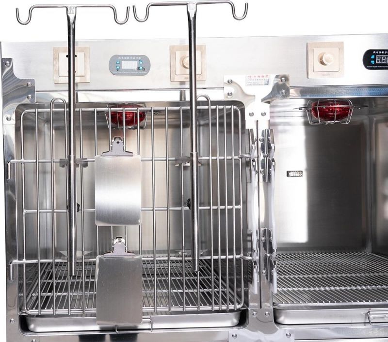 Vet Pet Veterinary Clinic Hospital Medical Equipment Stainless Steel ICU Unit Cage