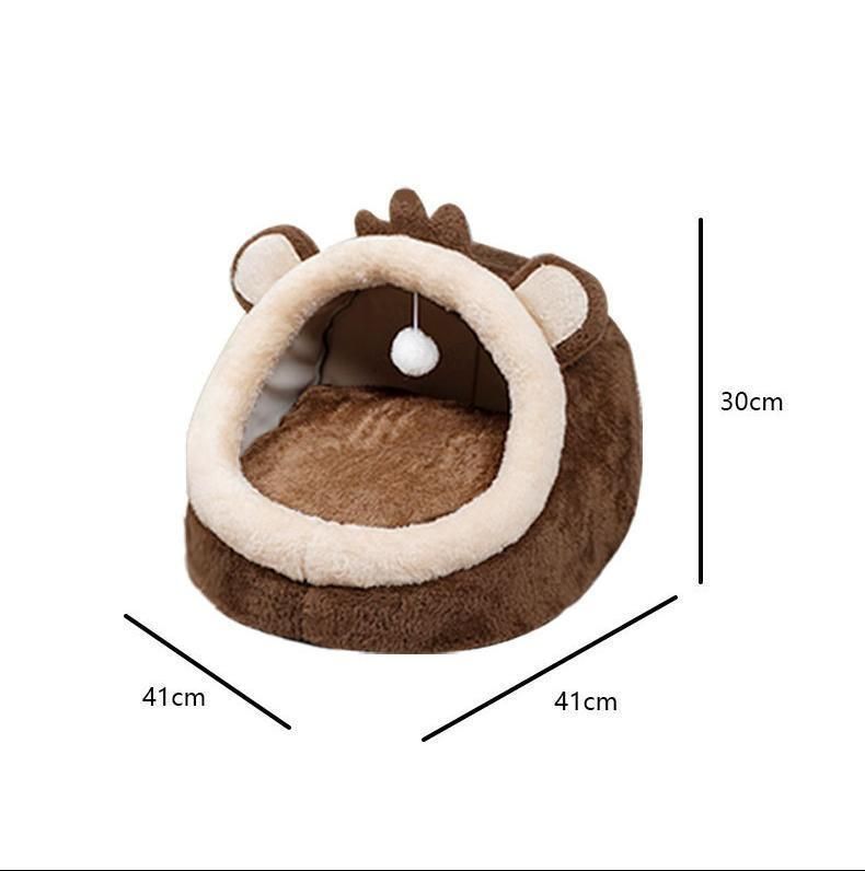 Relipet Rl-Pd124 Manufacturer Monkey Animal Shape Autumn Winter Warm Semi-Enclosed Kennel Dog Cat Nest Pet House