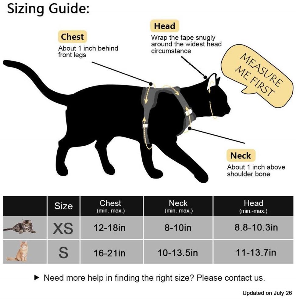 Escape Proof Small Cat and Dog Harness Soft Mesh Harness