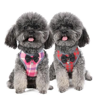 Cheap Lovable Medium Large, Pet Bowknot Design Nylon Mesh Dog Harness//